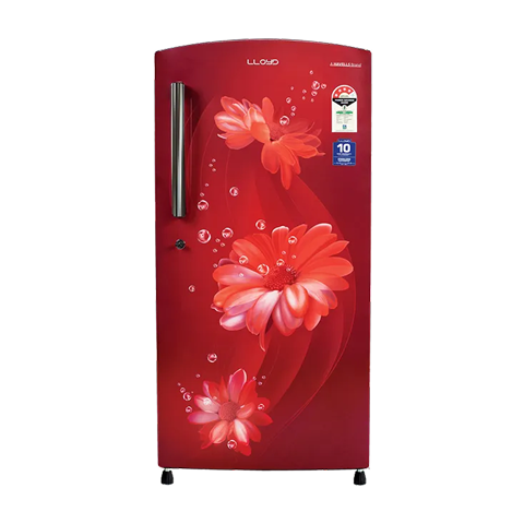 LLOYD 216 Litres 4 Star Direct Cool Single Door Refrigerator with Stabilizer Free Operation (GLDF244SDWT2LC, Daisy Wine)